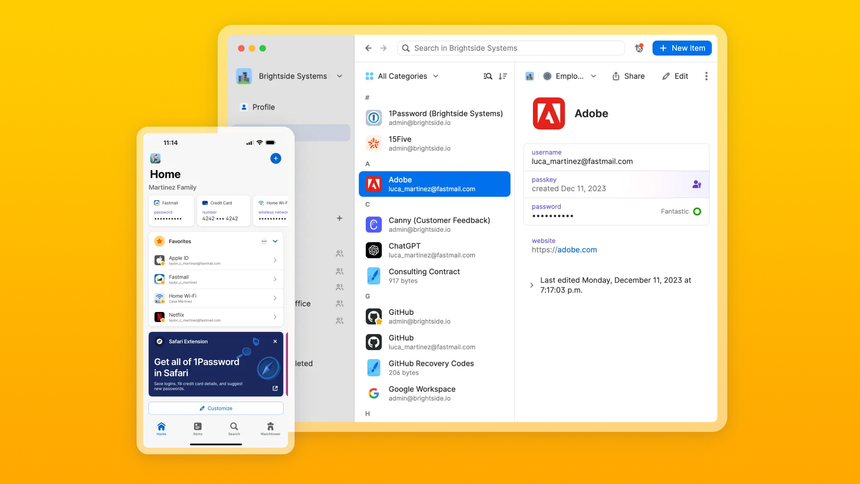 Менеджер паролей 1Password научился распознавать фишинговые сайты