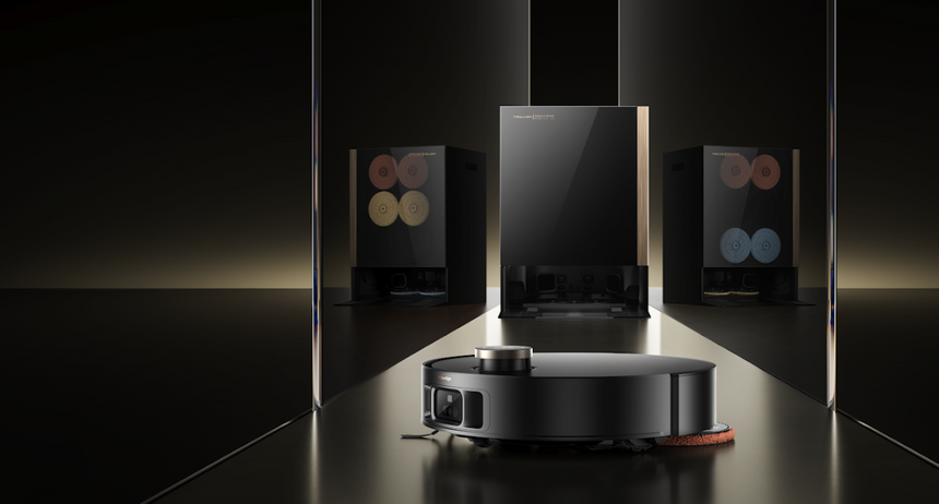 В России вышел Trouver Mobius 60: этот робот-пылесос сам меняет насадки под разный пол