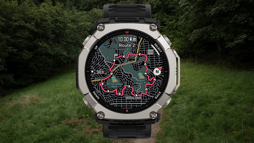 Amazfit представила в России титановые смарт-часы T-Rex Ultra 2