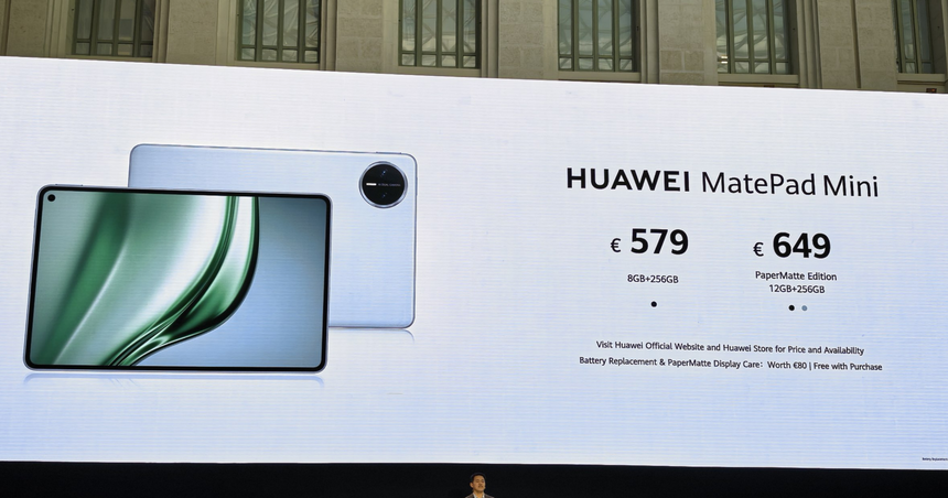 HUAWEI показала глобальную версию компактного и мощного планшета MatePad Mini