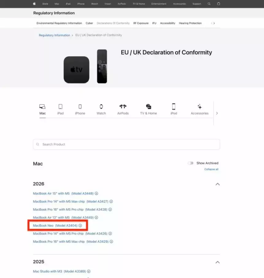 Apple случайно рассекретила название нового бюджетного MacBook