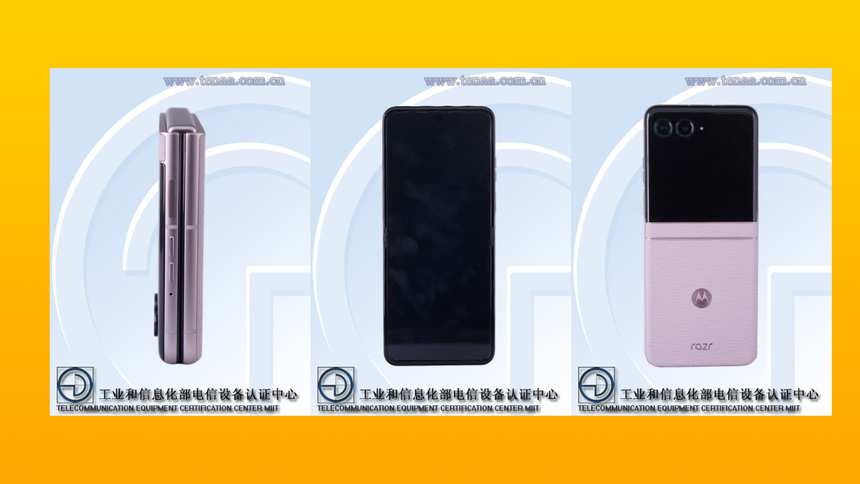 Сертификация раскрыла внешний вид складного смартфона Motorola Razr 70