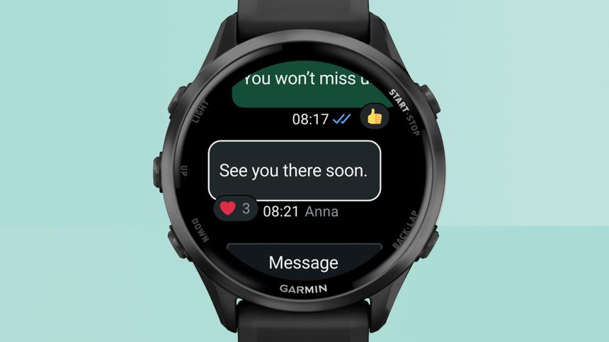На смарт-часах Garmin официально появился WhatsApp*