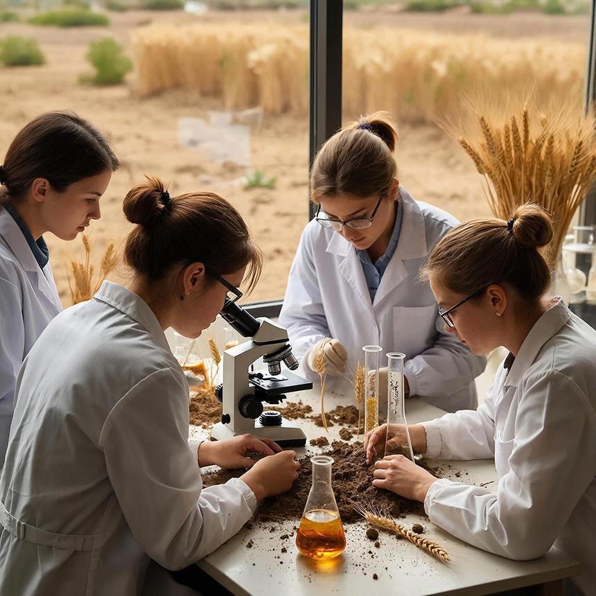 В УрФУ нашли бактерии, помогающие пшенице расти на засоленных почвах
