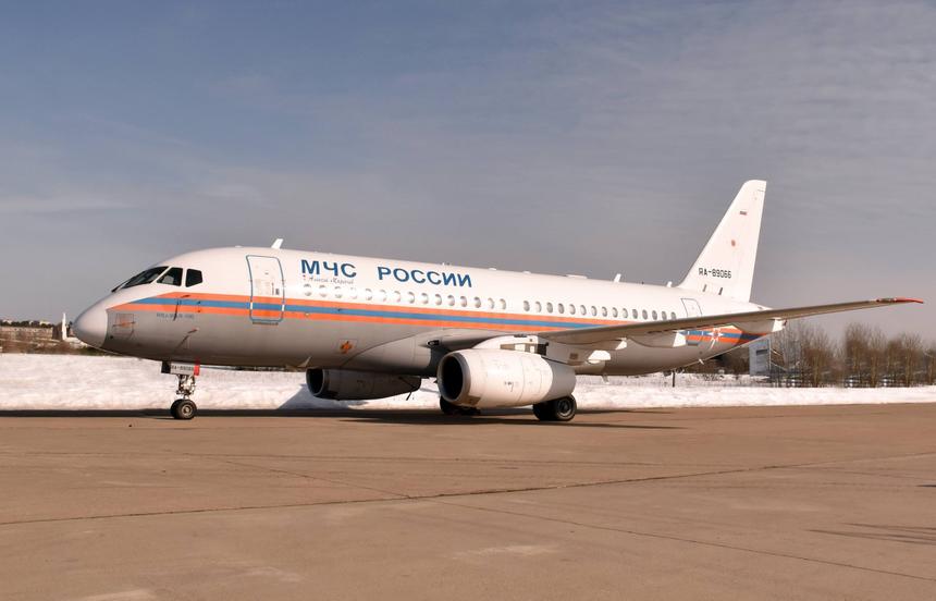В ОАК восстановили самолёт SSJ-100 для авиапарка МЧС России