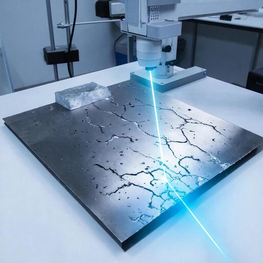 В НГТУ научились выявлять дефекты в металле с помощью лазера