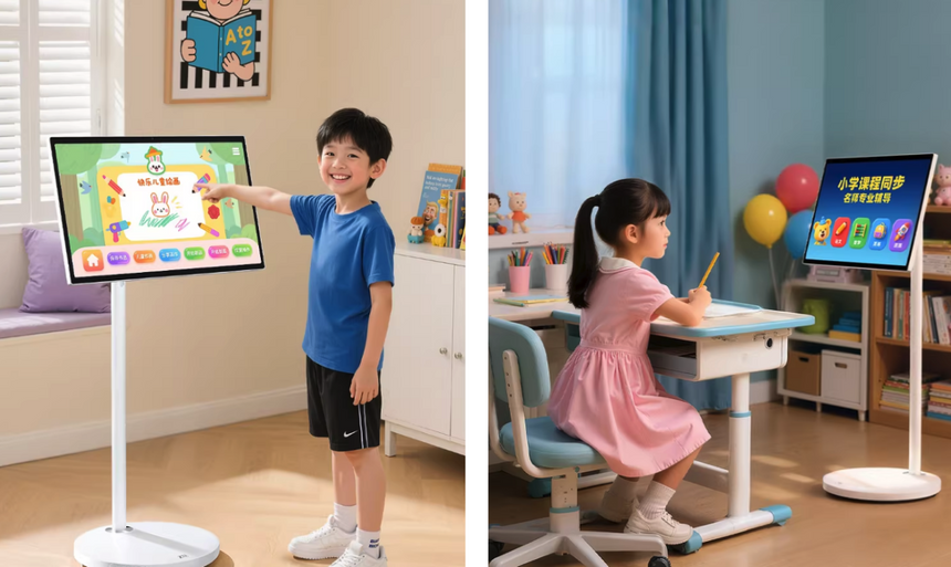 ZTE выпустила 27-дюймовый умный экран на колёсиках