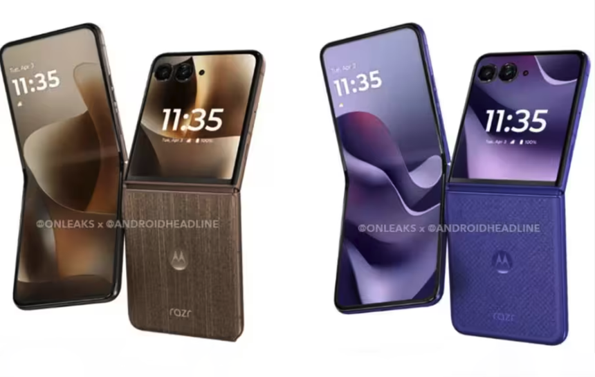 Складные Motorola Razr 70 Ultra, похоже, получат замшевое и деревянное покрытия