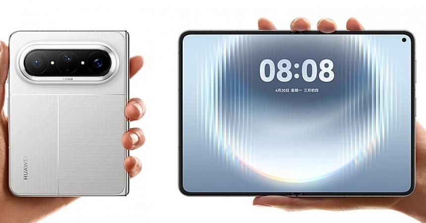 Huawei представят широкий складной Pura X Max 20 апреля, но дизайн уже показали