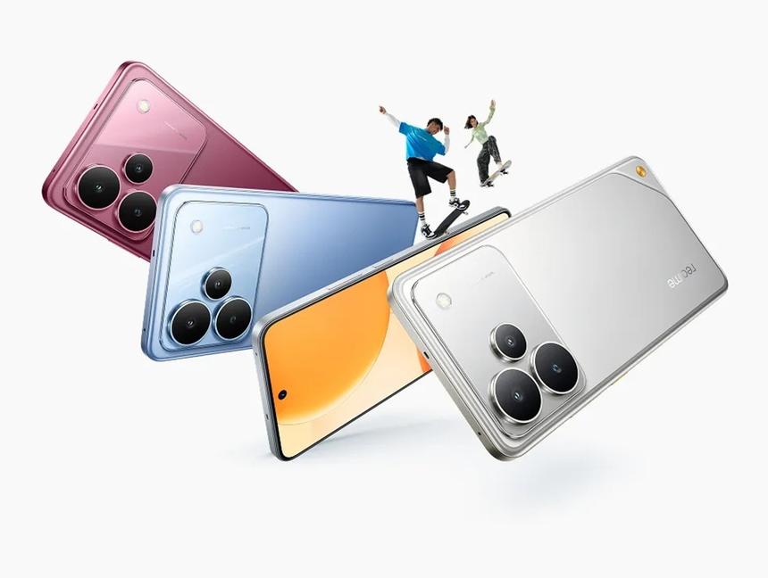 Realme выпустит в РФ три смартфона серии P4 с батареями до 8000 мА·ч