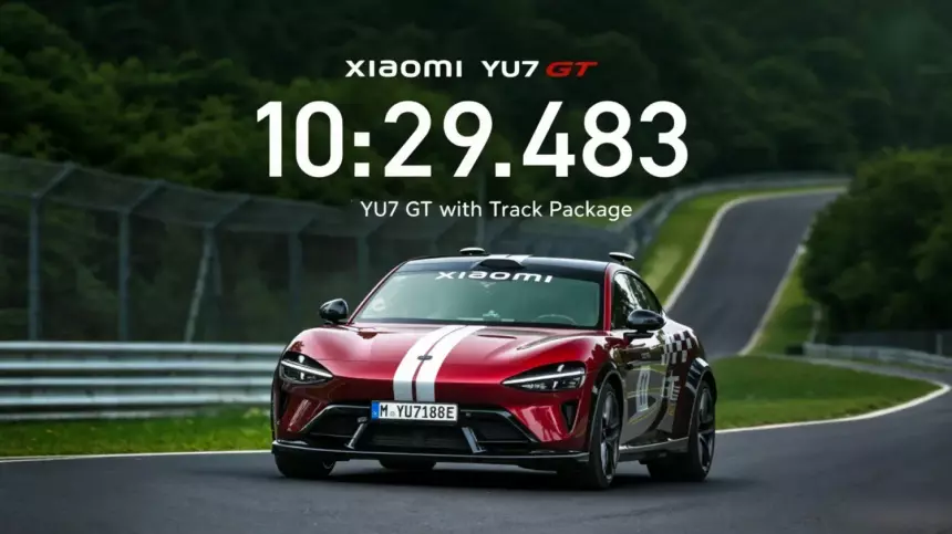 Электрокар Xiaomi YU7 GT проехал по трассе Нюрбургринг… без водителя