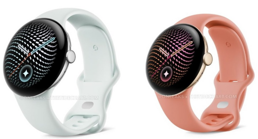 В сеть утекли официальные рендеры Pixel Watch 5
