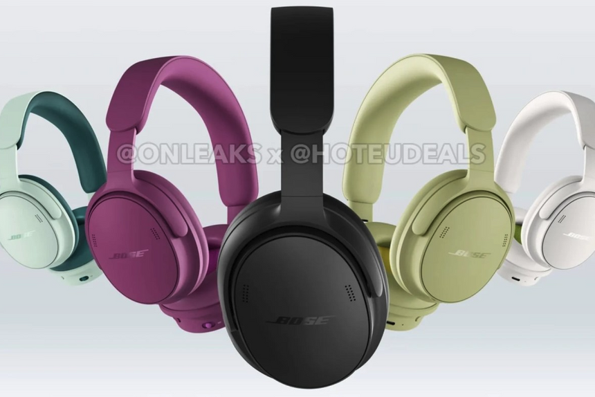Наушники Bose QuietComfort с улучшенным шумодавом показали на рендерах