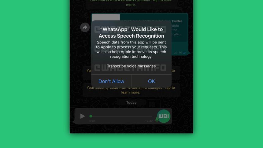В WhatsApp появится текстовая расшифровка голосовых сообщений