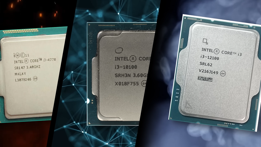 Как изменились 4-ядерные процессоры Intel: сравнение i7-4770, i3-10100 и i3-12100