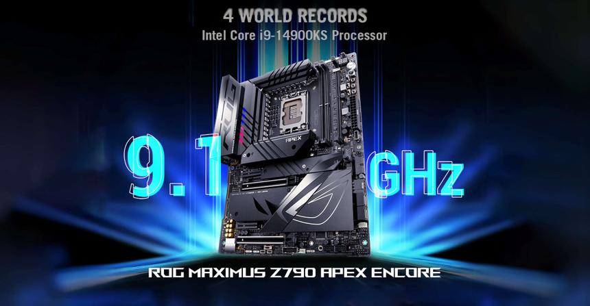 Флагманский 24-ядерный процессор Intel Core i9-14900KS разогнали до рекордных 9.1 ГГц