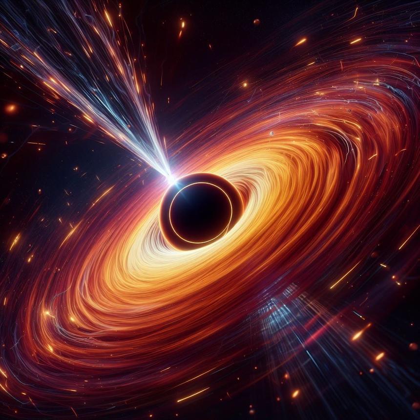 Российские учёные в составе международной группы доказали вращение чёрной дыры